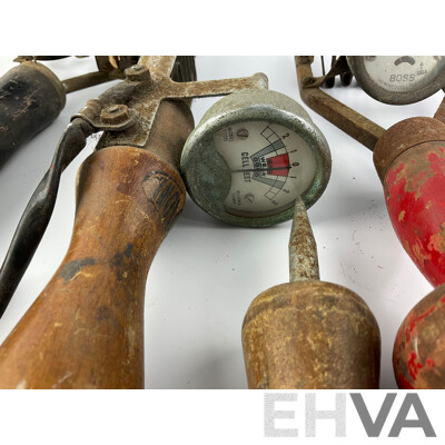 Vintage Battery Cell Testers/Volt Meters Including Wilsonia, Shadow Instruments, Boss, Davenset