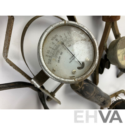 Vintage Battery Cell Testers/Volt Meters Including Wilsonia, Shadow Instruments, Boss, Davenset