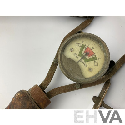 Vintage Battery Cell Testers/Volt Meters Including Wilsonia, Shadow Instruments, Boss, Davenset