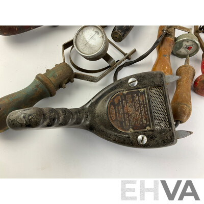 Vintage Battery Cell Testers/Volt Meters Including Wilsonia, Shadow Instruments, Boss, Davenset