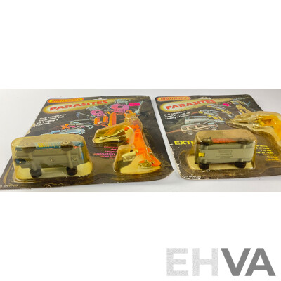 1980's Matchbox Parasites Including Extermaste Hunter and Gammasite Detection/Destruction in Original Packaging