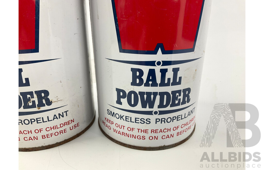 Two Vintage Winchester Ball Powder Tins