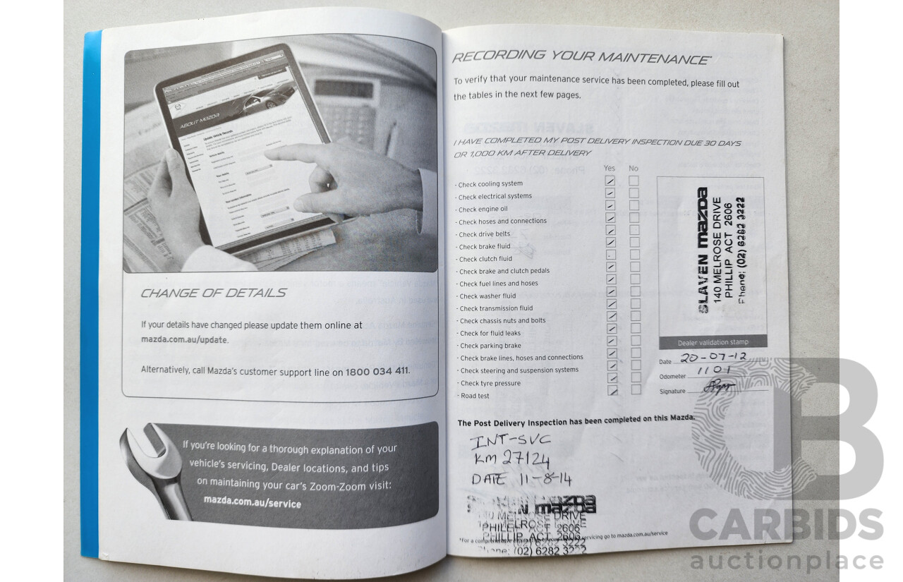 05/2012 Mazda Cx-5 MAXX SPORT (4x4) AWD  4D Wagon Blue 2.2L