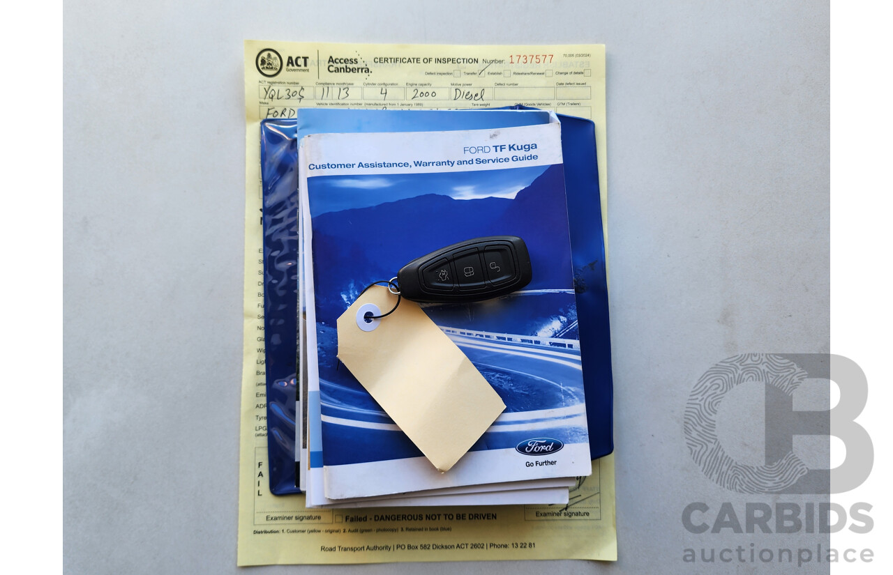 11/2013 Ford Kuga TITANIUM (AWD) AWD TF 4D Wagon Black 2.0L