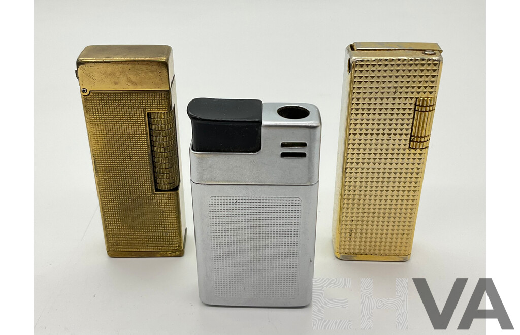 Vintage Braun Butane Lighter, Made in West Germany with Milo Gold Tone and Other