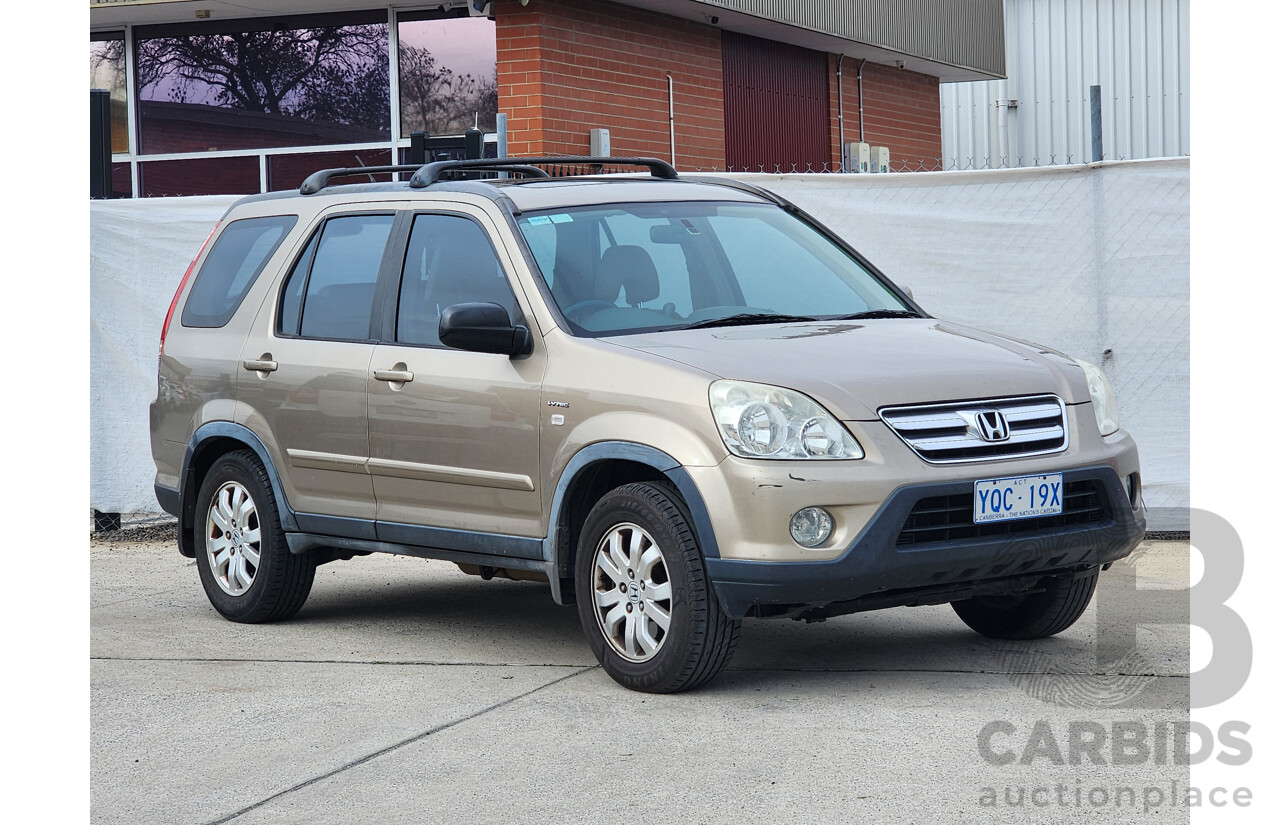 8/2006 Honda CRV (4x4) Sport 2005 UPGRADE 4d Wagon Gold 2.4L