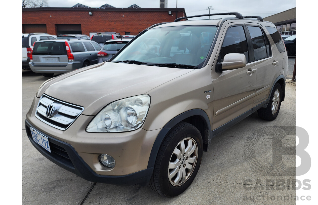 8/2006 Honda CRV (4x4) Sport 2005 UPGRADE 4d Wagon Gold 2.4L