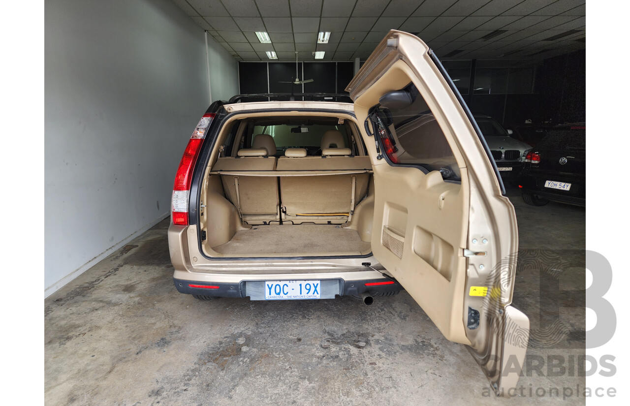 8/2006 Honda CRV (4x4) Sport 2005 UPGRADE 4d Wagon Gold 2.4L