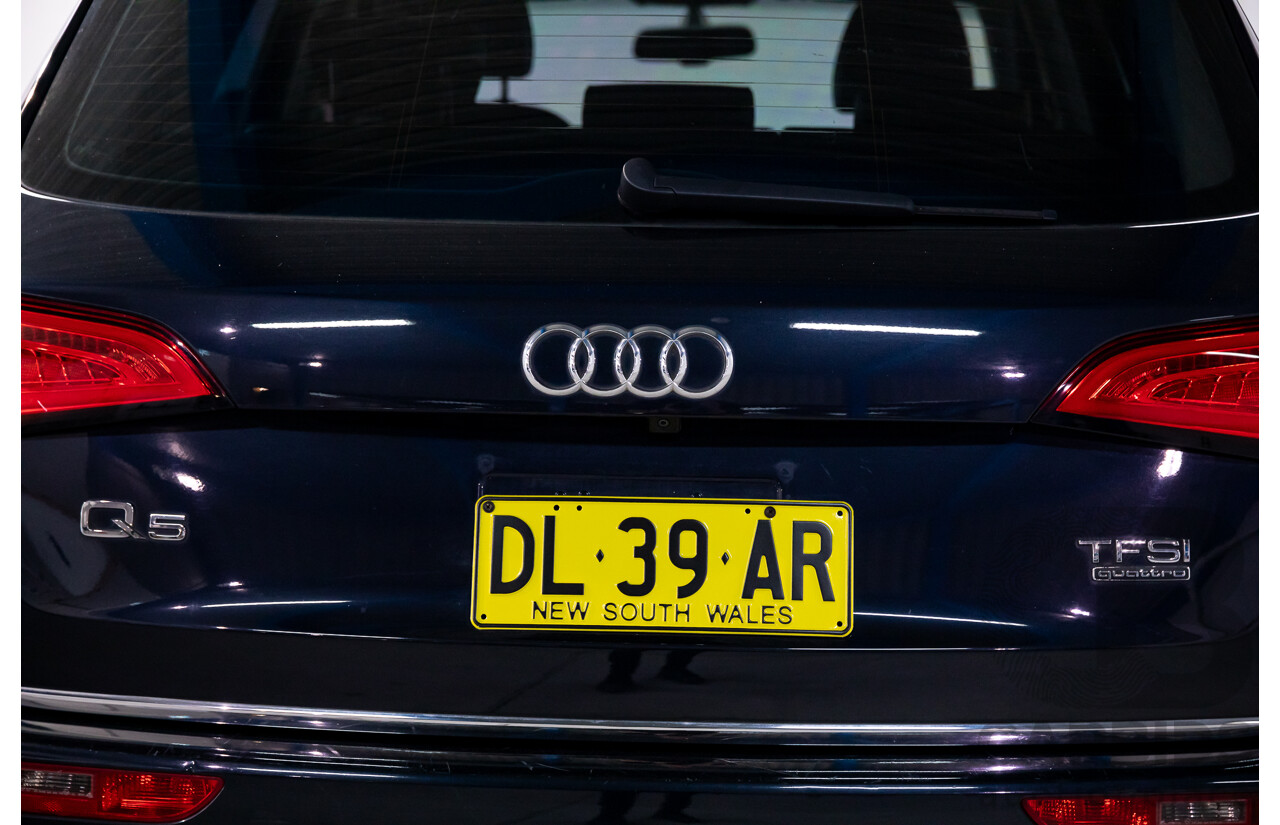 9/2015 Audi Q5 2.0 TFSI Quattro (AWD) 8R MY16 4d Wagon Moonlight Blue Metallic Turbo 2.0L