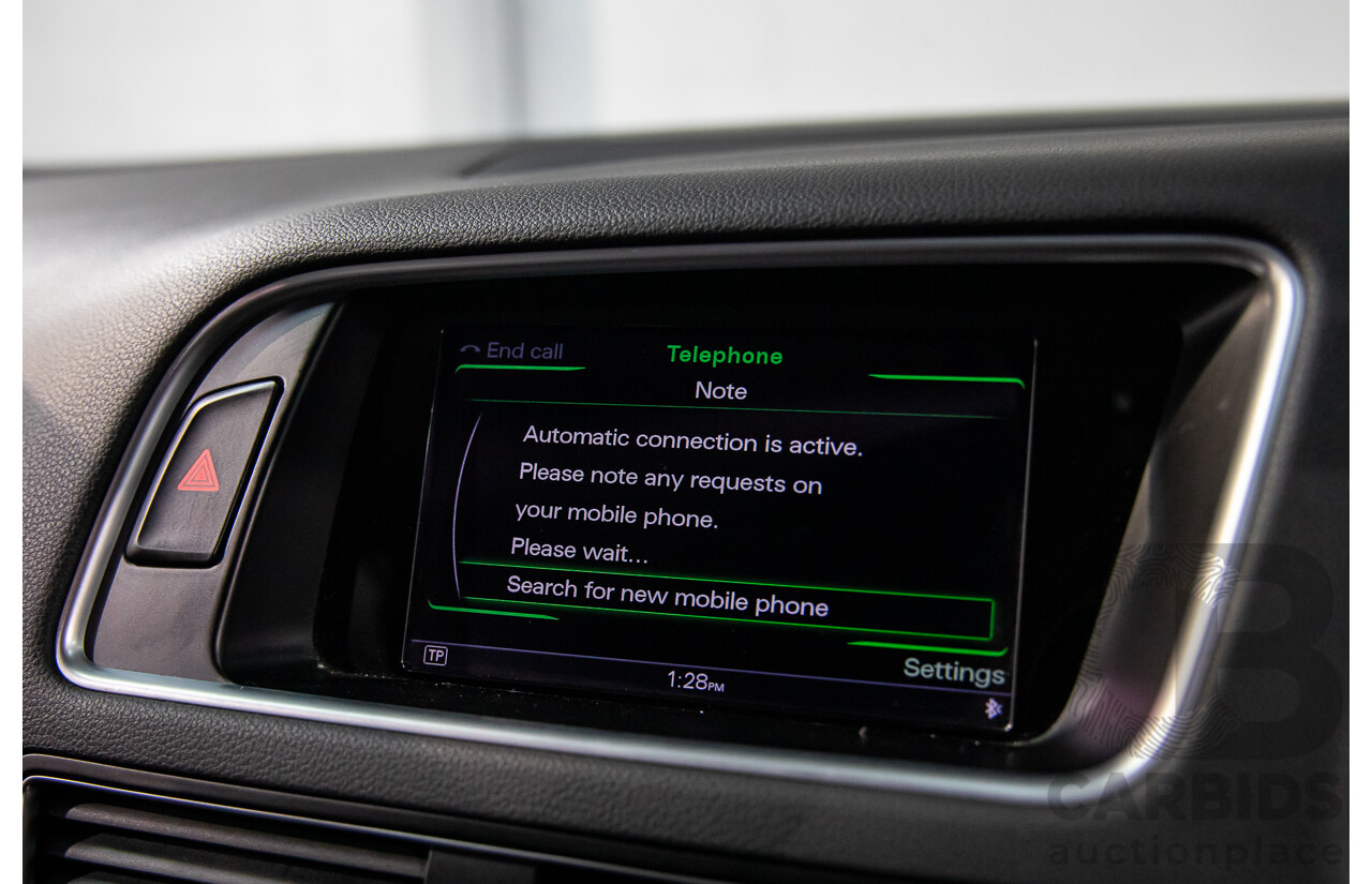 9/2015 Audi Q5 2.0 TFSI Quattro (AWD) 8R MY16 4d Wagon Moonlight Blue Metallic Turbo 2.0L