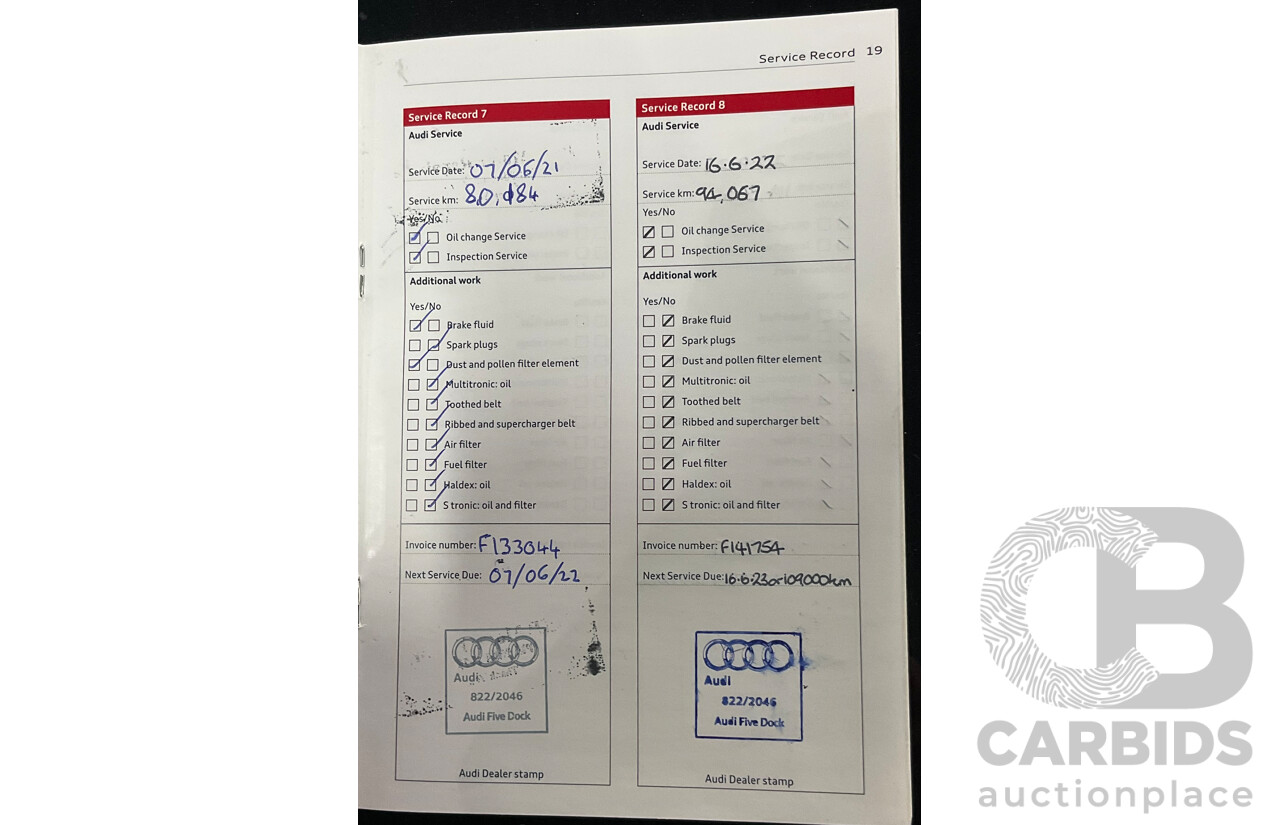 9/2015 Audi Q5 2.0 TFSI Quattro (AWD) 8R MY16 4d Wagon Moonlight Blue Metallic Turbo 2.0L