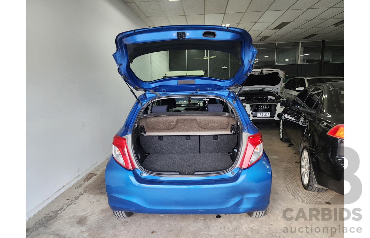6/2012 Toyota Yaris YR NCP130R 3d Hatchback Blue 1.3L