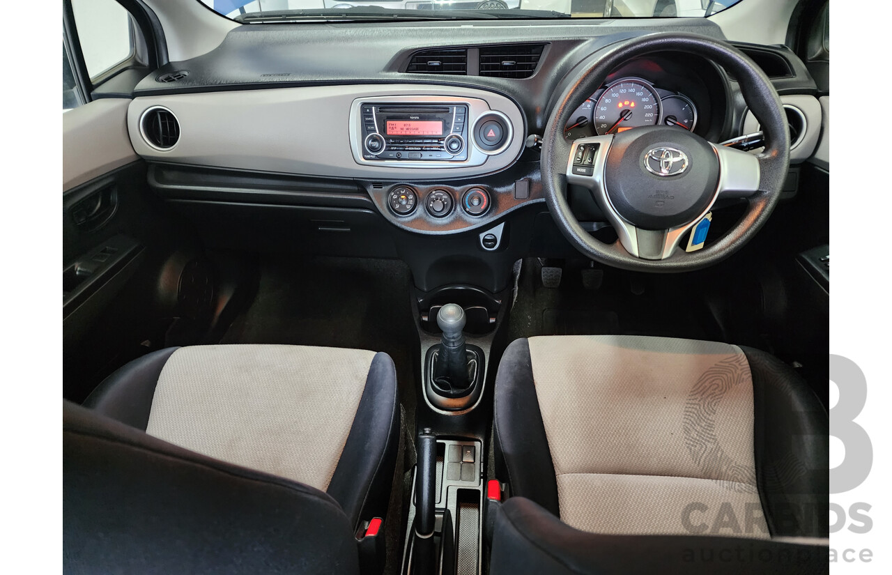 6/2012 Toyota Yaris YR NCP130R 3d Hatchback Blue 1.3L