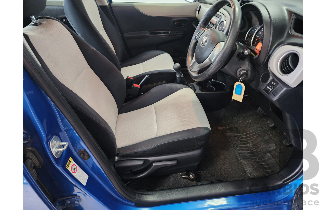 6/2012 Toyota Yaris YR NCP130R 3d Hatchback Blue 1.3L