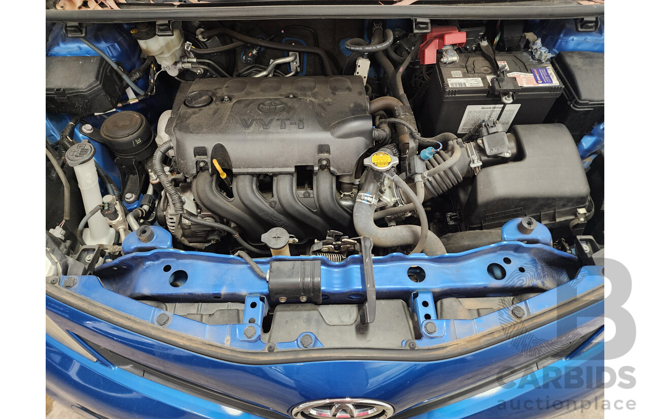 6/2012 Toyota Yaris YR NCP130R 3d Hatchback Blue 1.3L