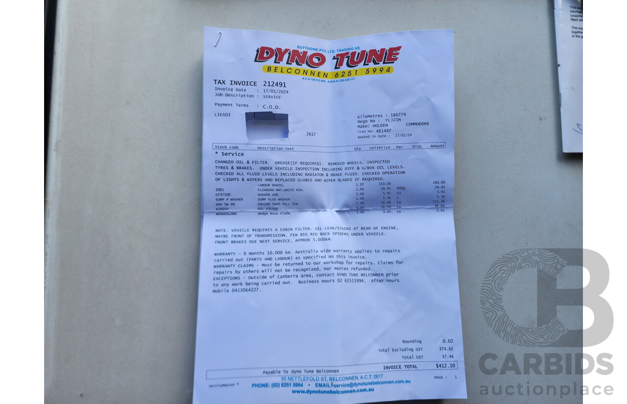 3/2013 Holden Commodore Omega VE II MY12.5 4d Sportwagon Red 3.0L