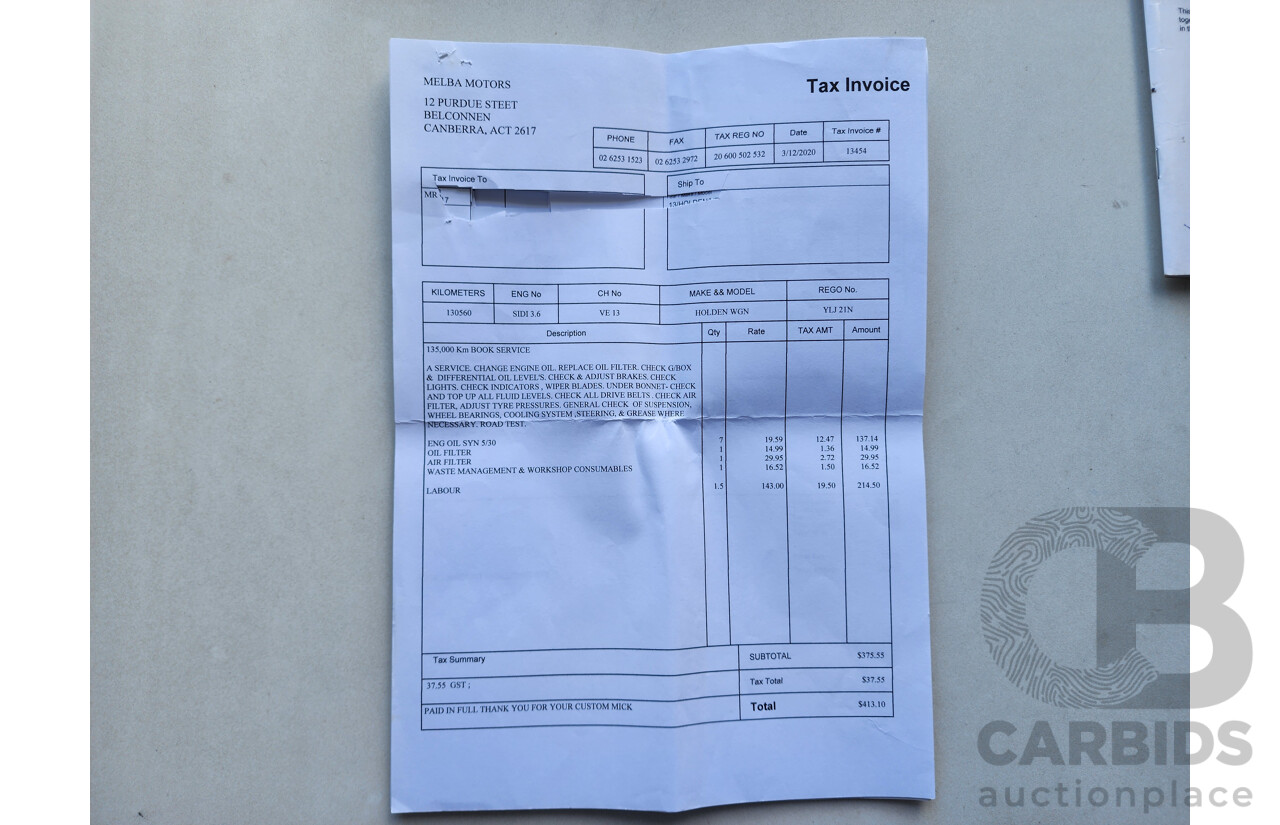 3/2013 Holden Commodore Omega VE II MY12.5 4d Sportwagon Red 3.0L