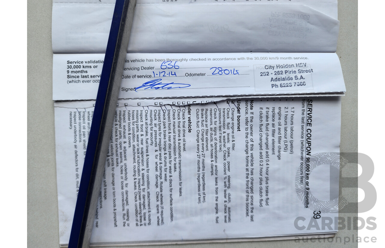 3/2013 Holden Commodore Omega VE II MY12.5 4d Sportwagon Red 3.0L