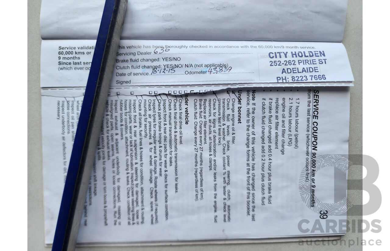 3/2013 Holden Commodore Omega VE II MY12.5 4d Sportwagon Red 3.0L