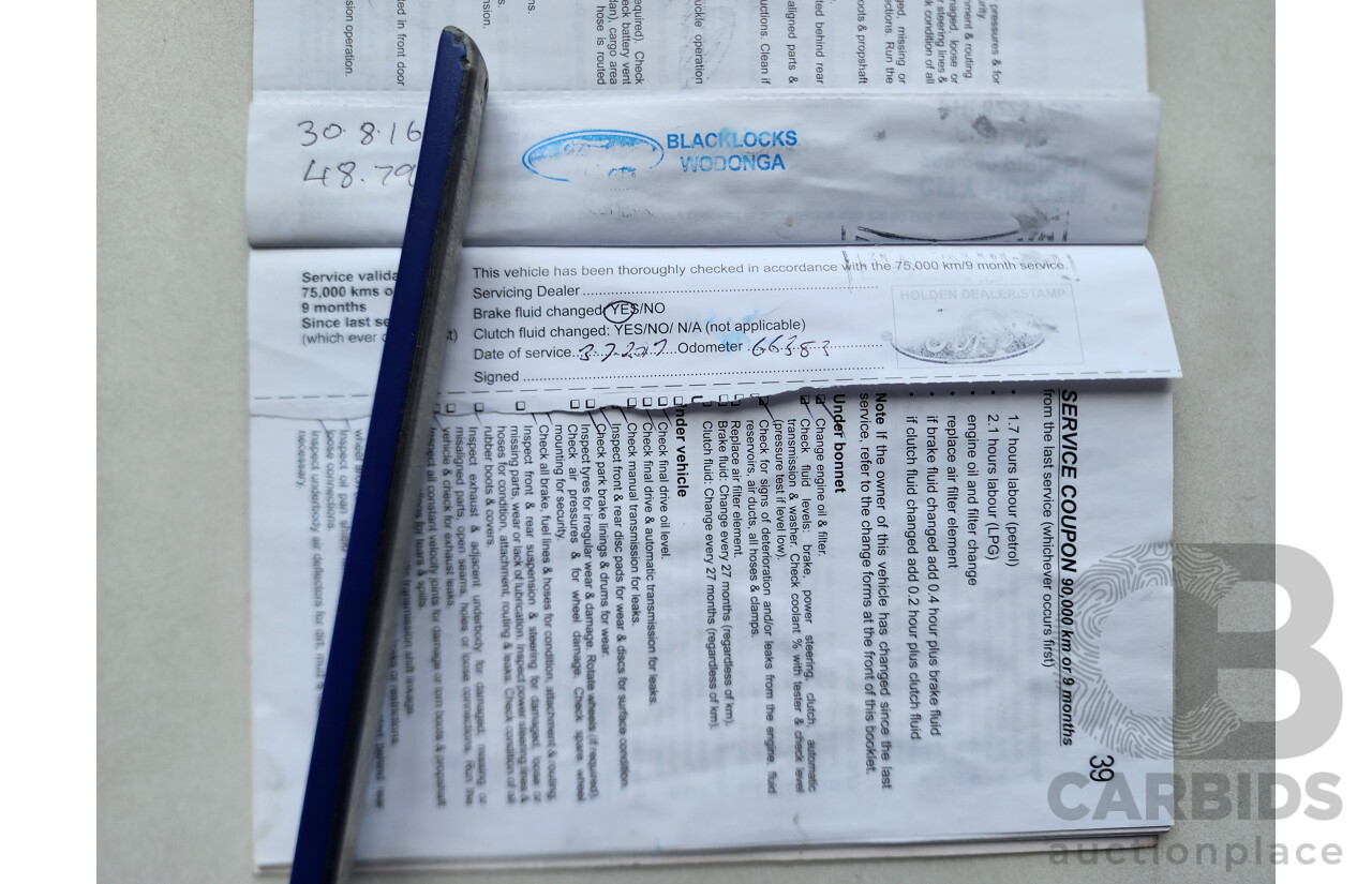 3/2013 Holden Commodore Omega VE II MY12.5 4d Sportwagon Red 3.0L