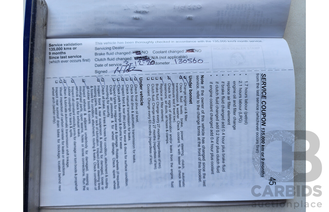 3/2013 Holden Commodore Omega VE II MY12.5 4d Sportwagon Red 3.0L