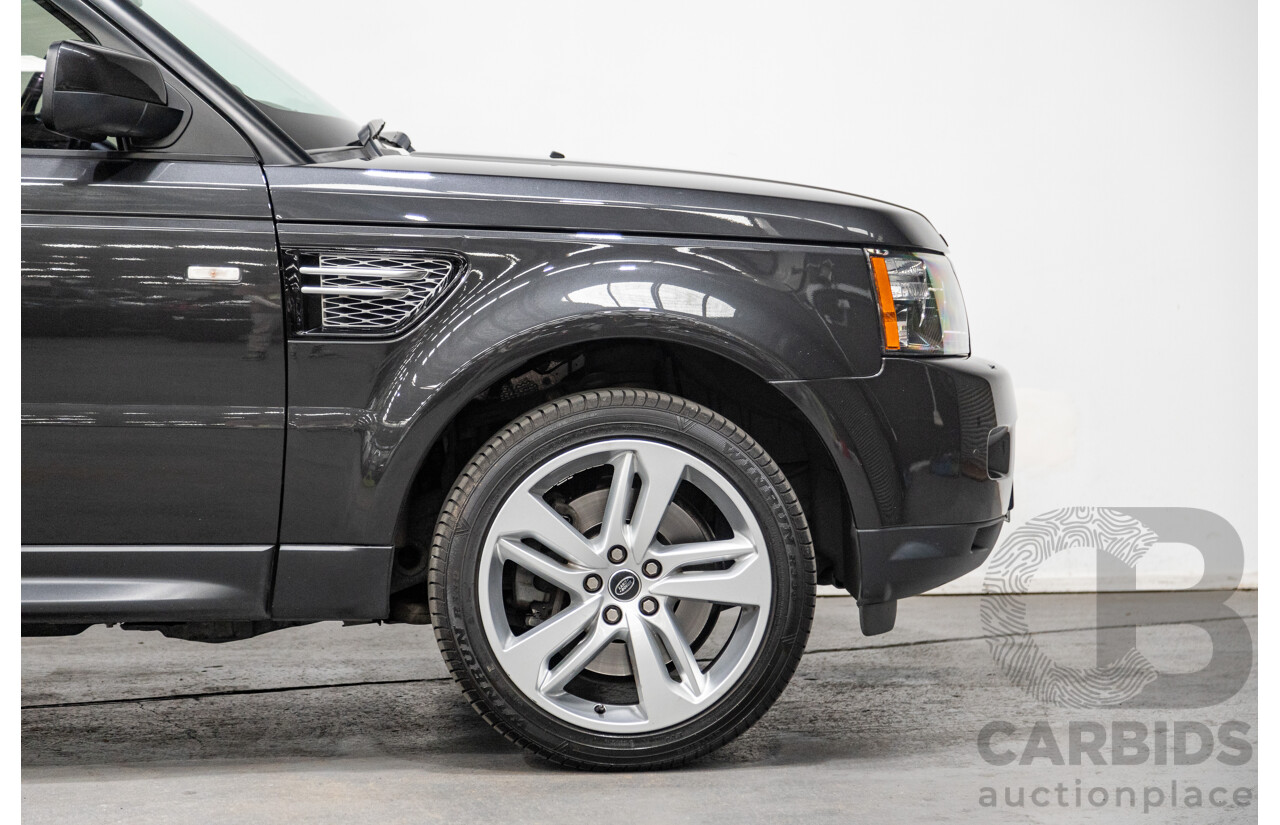 10/2012 Land Rover Range Rover Sport 3.0 SDV6 HSE Luxury (4x4) MY12 4d Wagon Causeway Grey Metallic Twin Turbo Diesel 3.0L