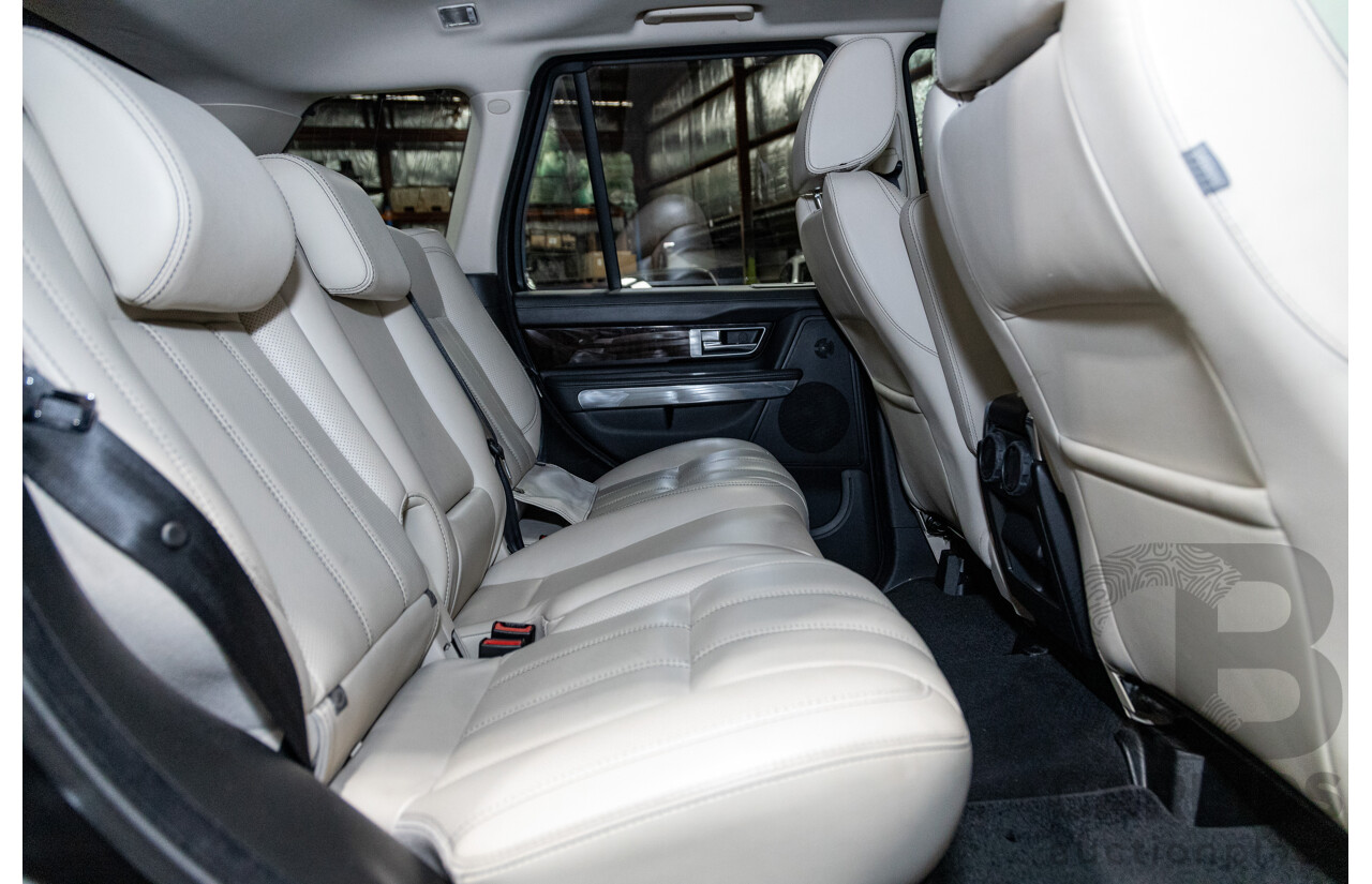 10/2012 Land Rover Range Rover Sport 3.0 SDV6 HSE Luxury (4x4) MY12 4d Wagon Causeway Grey Metallic Twin Turbo Diesel 3.0L