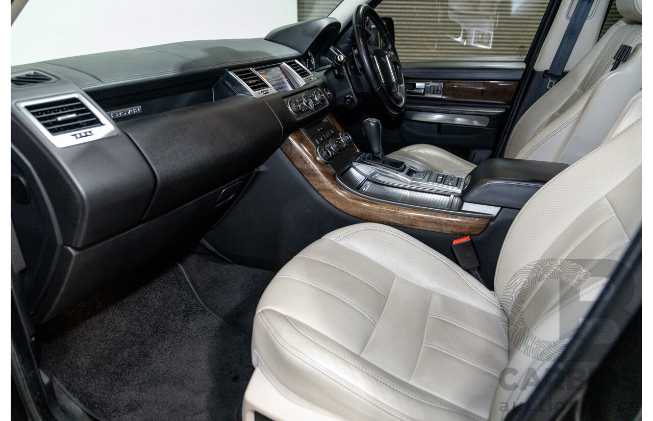 10/2012 Land Rover Range Rover Sport 3.0 SDV6 HSE Luxury (4x4) MY12 4d Wagon Causeway Grey Metallic Twin Turbo Diesel 3.0L