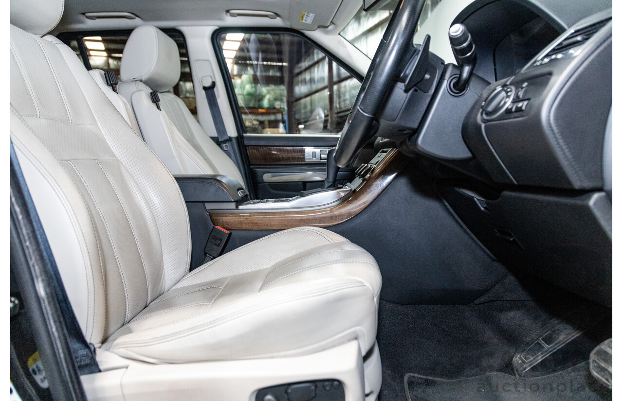 10/2012 Land Rover Range Rover Sport 3.0 SDV6 HSE Luxury (4x4) MY12 4d Wagon Causeway Grey Metallic Twin Turbo Diesel 3.0L