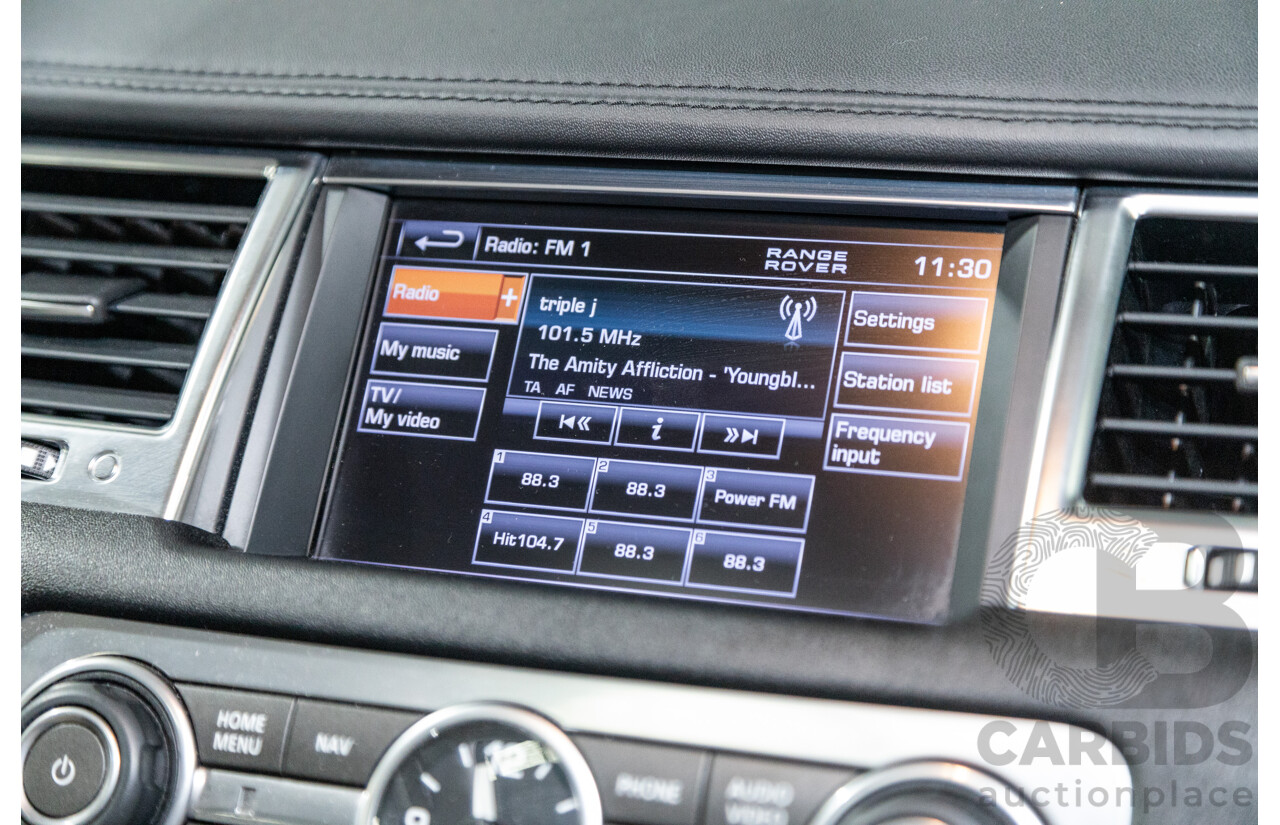 10/2012 Land Rover Range Rover Sport 3.0 SDV6 HSE Luxury (4x4) MY12 4d Wagon Causeway Grey Metallic Twin Turbo Diesel 3.0L