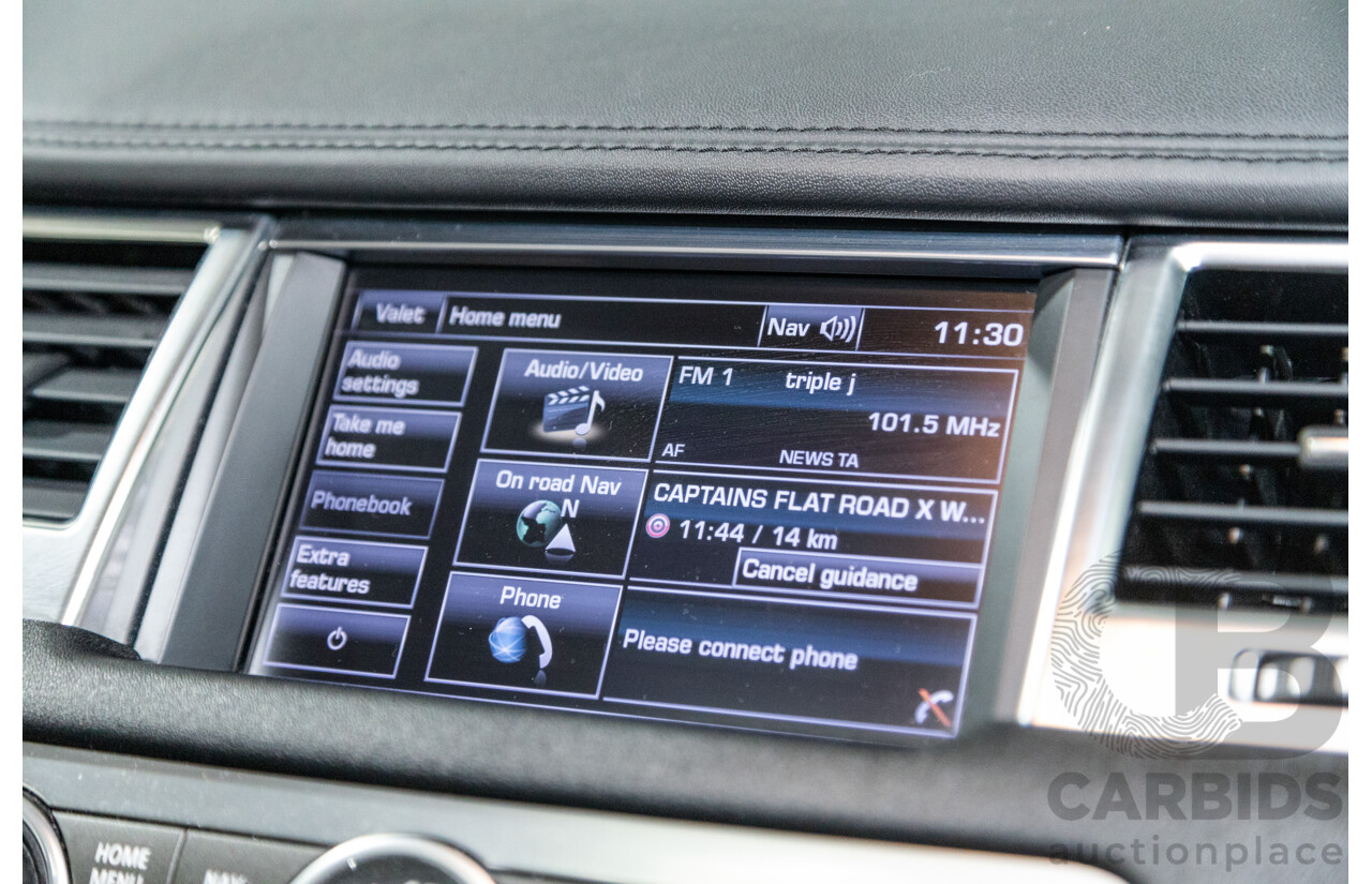 10/2012 Land Rover Range Rover Sport 3.0 SDV6 HSE Luxury (4x4) MY12 4d Wagon Causeway Grey Metallic Twin Turbo Diesel 3.0L