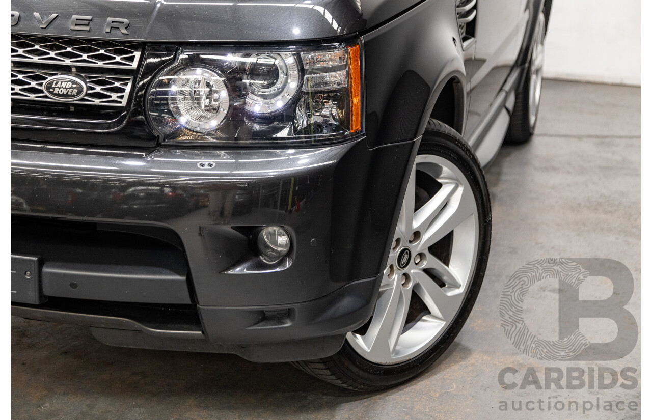 10/2012 Land Rover Range Rover Sport 3.0 SDV6 HSE Luxury (4x4) MY12 4d Wagon Causeway Grey Metallic Twin Turbo Diesel 3.0L
