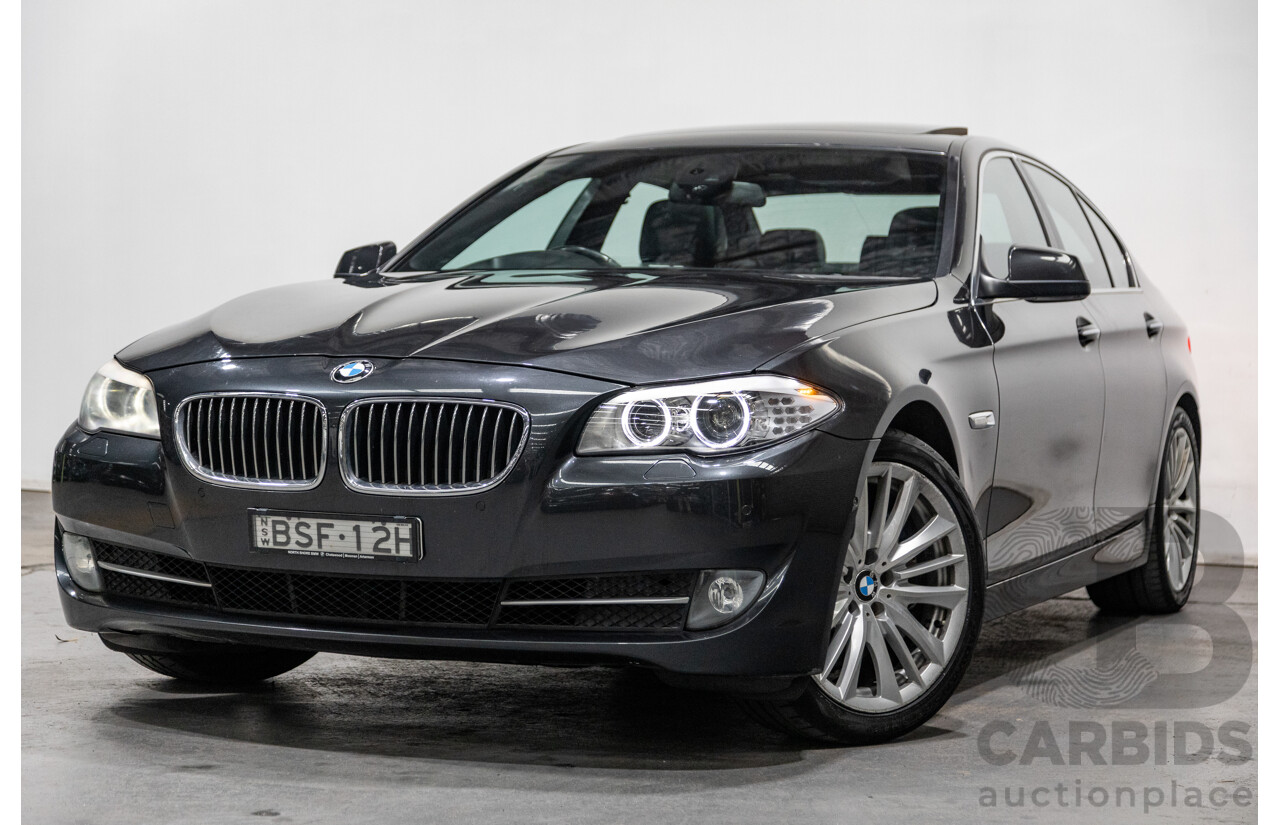 8/2010 BMW 535i F10 4d Sedan Sophisto Grey Brilliant Effect Metallic Turbo 3.0L