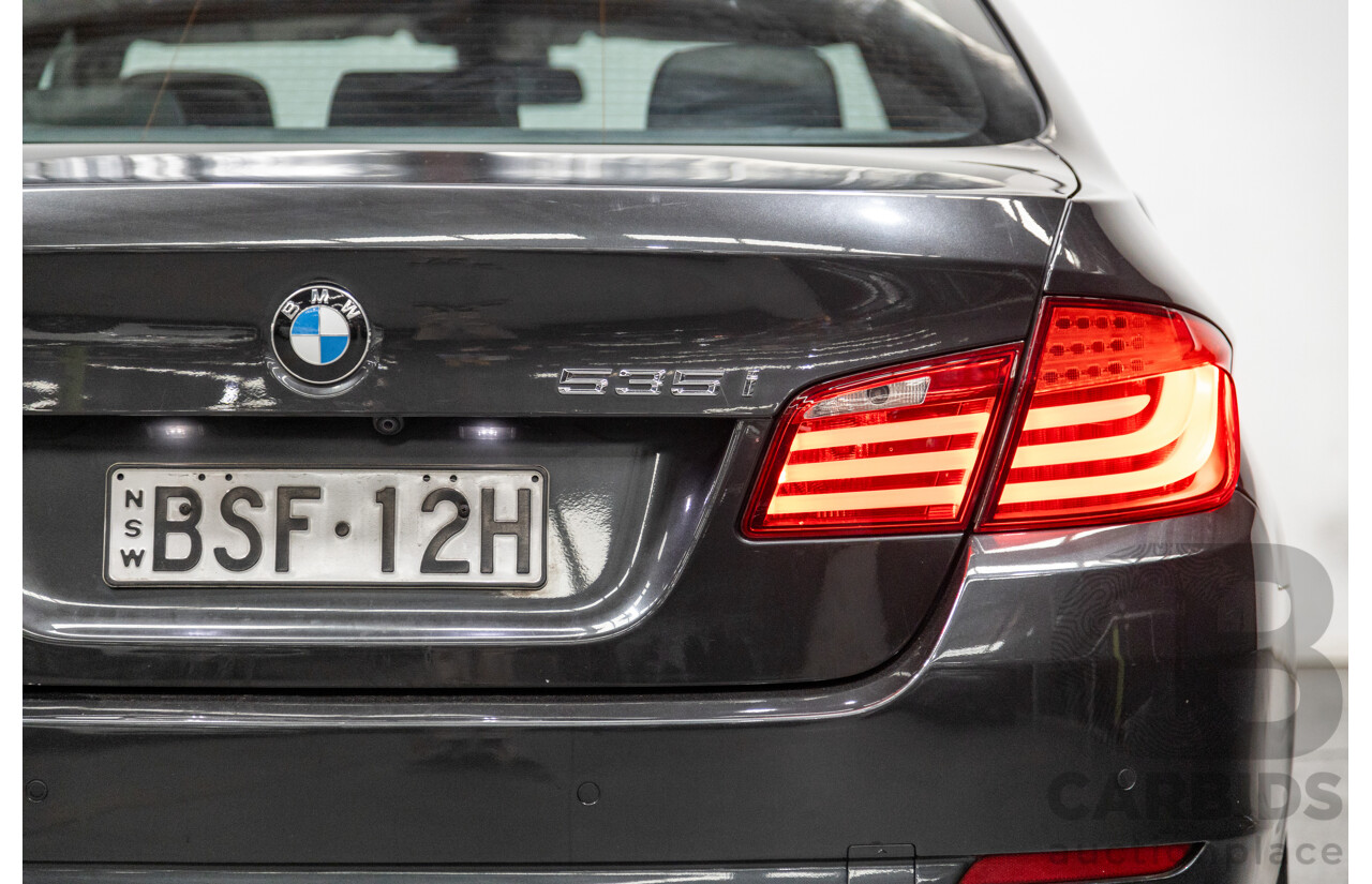 8/2010 BMW 535i F10 4d Sedan Sophisto Grey Brilliant Effect Metallic Turbo 3.0L