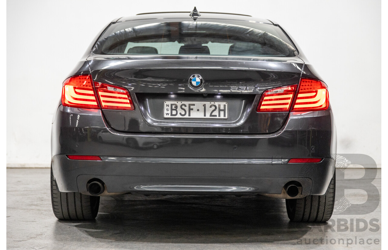 8/2010 BMW 535i F10 4d Sedan Sophisto Grey Brilliant Effect Metallic Turbo 3.0L