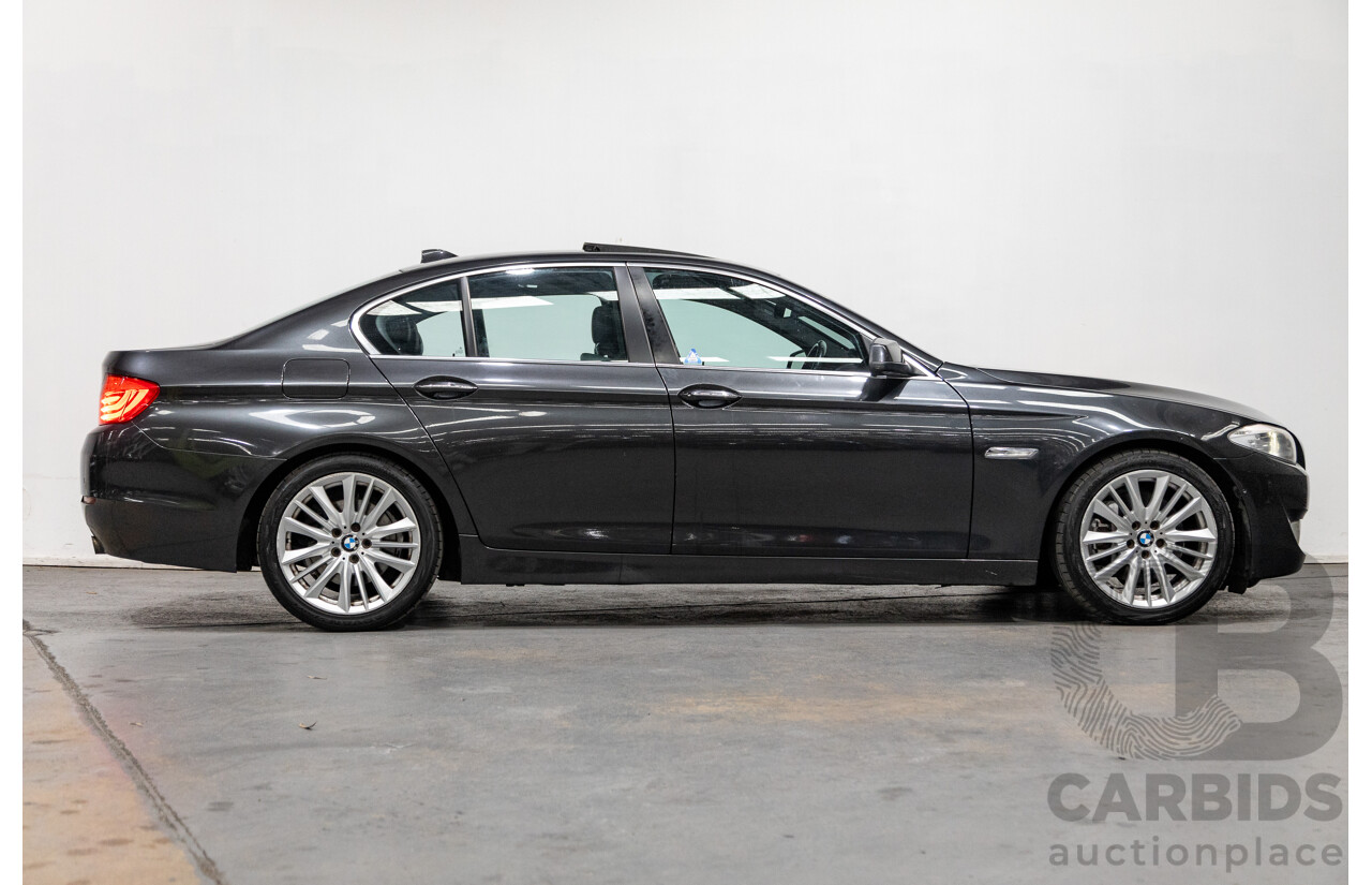 8/2010 BMW 535i F10 4d Sedan Sophisto Grey Brilliant Effect Metallic Turbo 3.0L