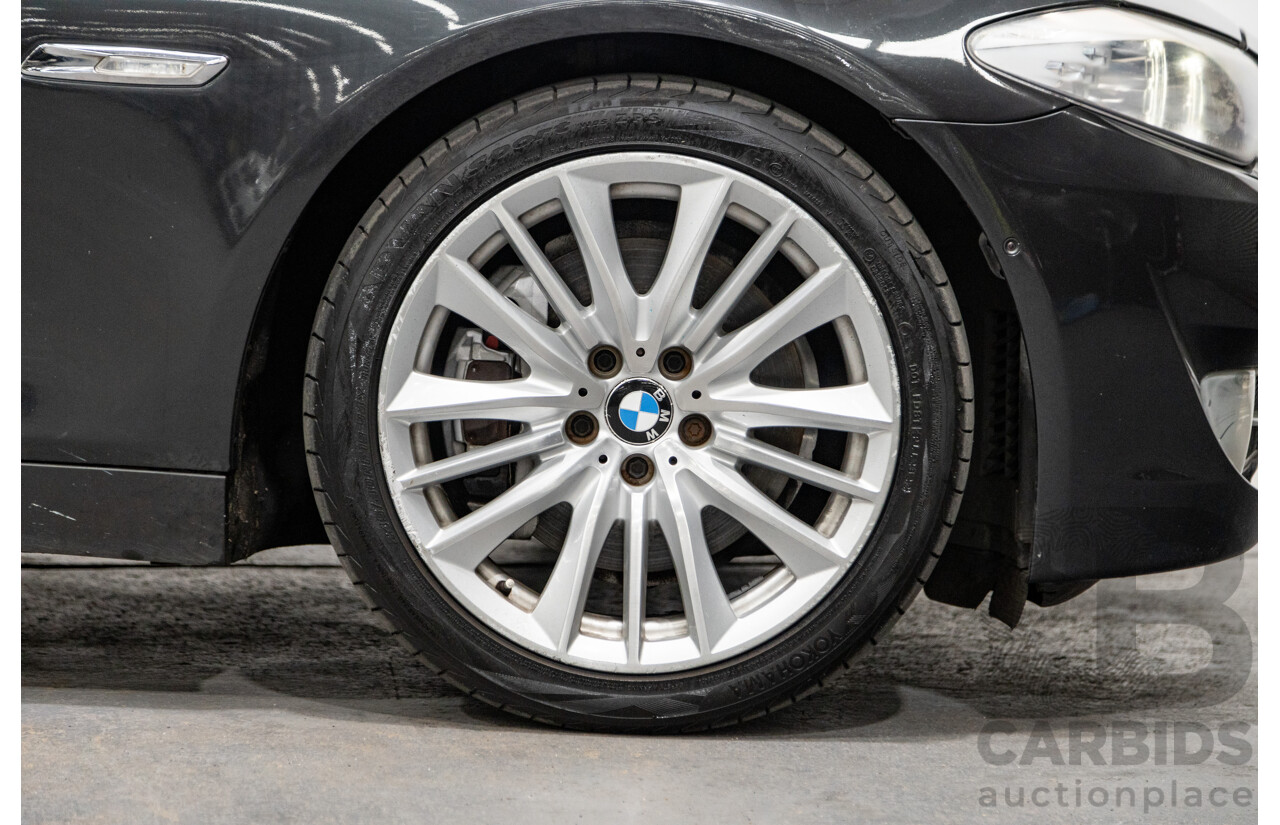 8/2010 BMW 535i F10 4d Sedan Sophisto Grey Brilliant Effect Metallic Turbo 3.0L