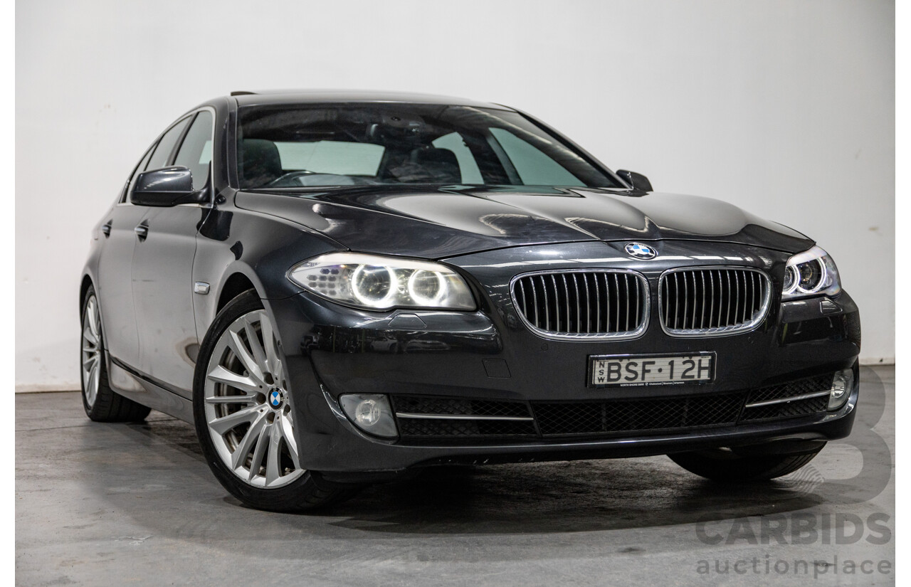 8/2010 BMW 535i F10 4d Sedan Sophisto Grey Brilliant Effect Metallic Turbo 3.0L