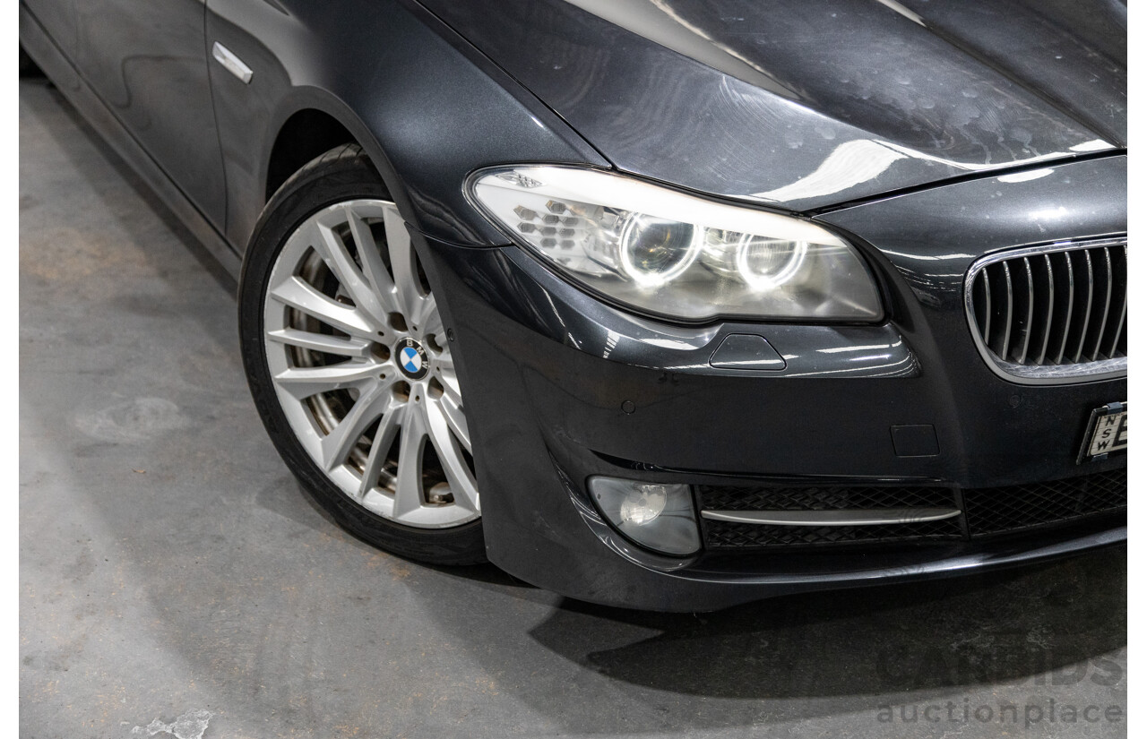 8/2010 BMW 535i F10 4d Sedan Sophisto Grey Brilliant Effect Metallic Turbo 3.0L