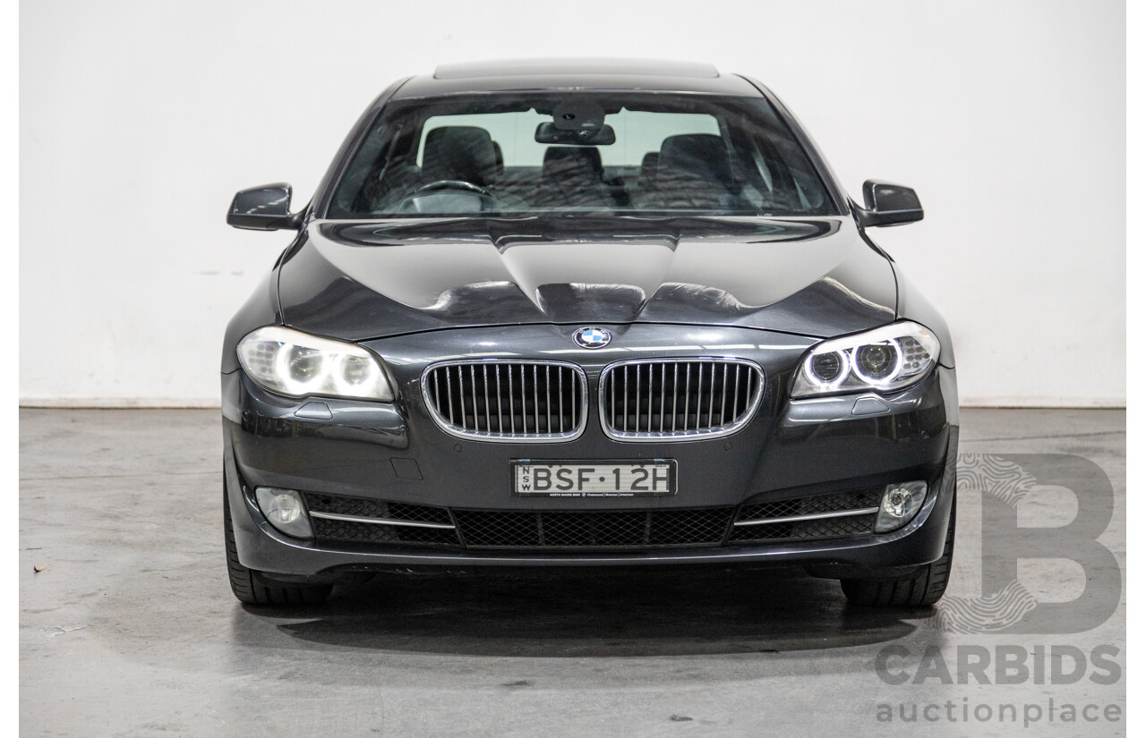 8/2010 BMW 535i F10 4d Sedan Sophisto Grey Brilliant Effect Metallic Turbo 3.0L