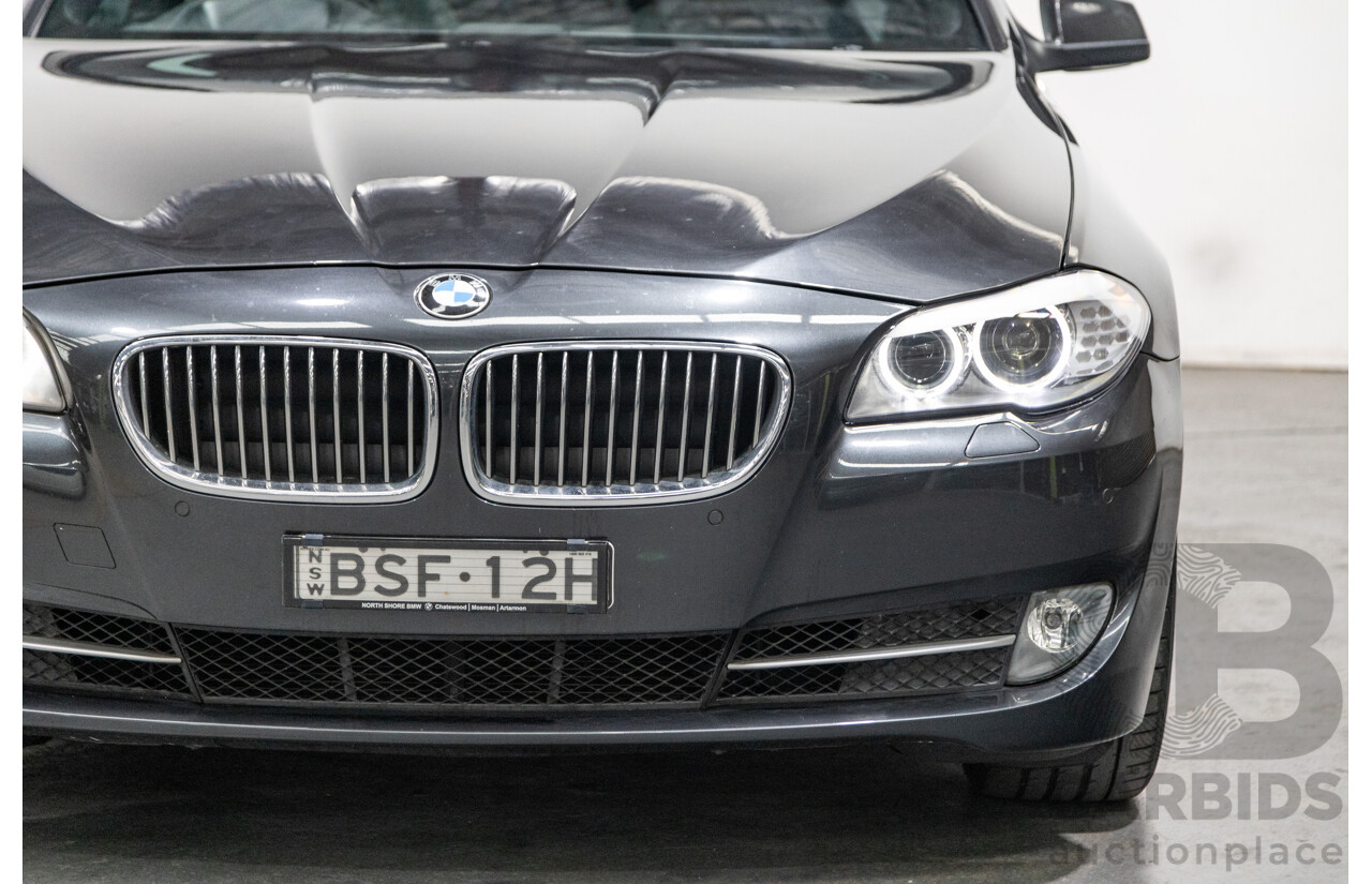 8/2010 BMW 535i F10 4d Sedan Sophisto Grey Brilliant Effect Metallic Turbo 3.0L