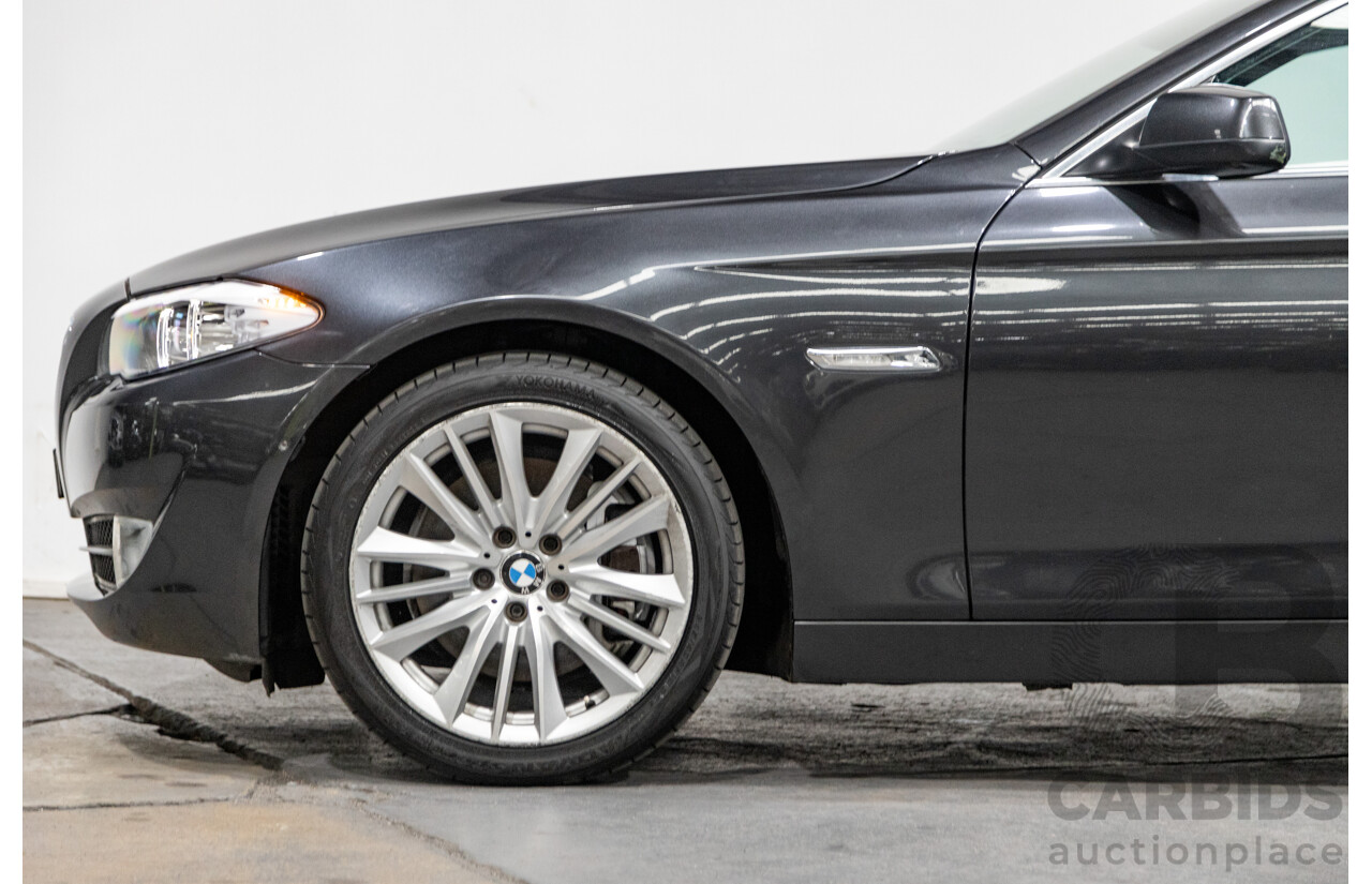 8/2010 BMW 535i F10 4d Sedan Sophisto Grey Brilliant Effect Metallic Turbo 3.0L
