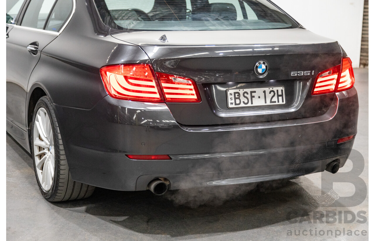 8/2010 BMW 535i F10 4d Sedan Sophisto Grey Brilliant Effect Metallic Turbo 3.0L