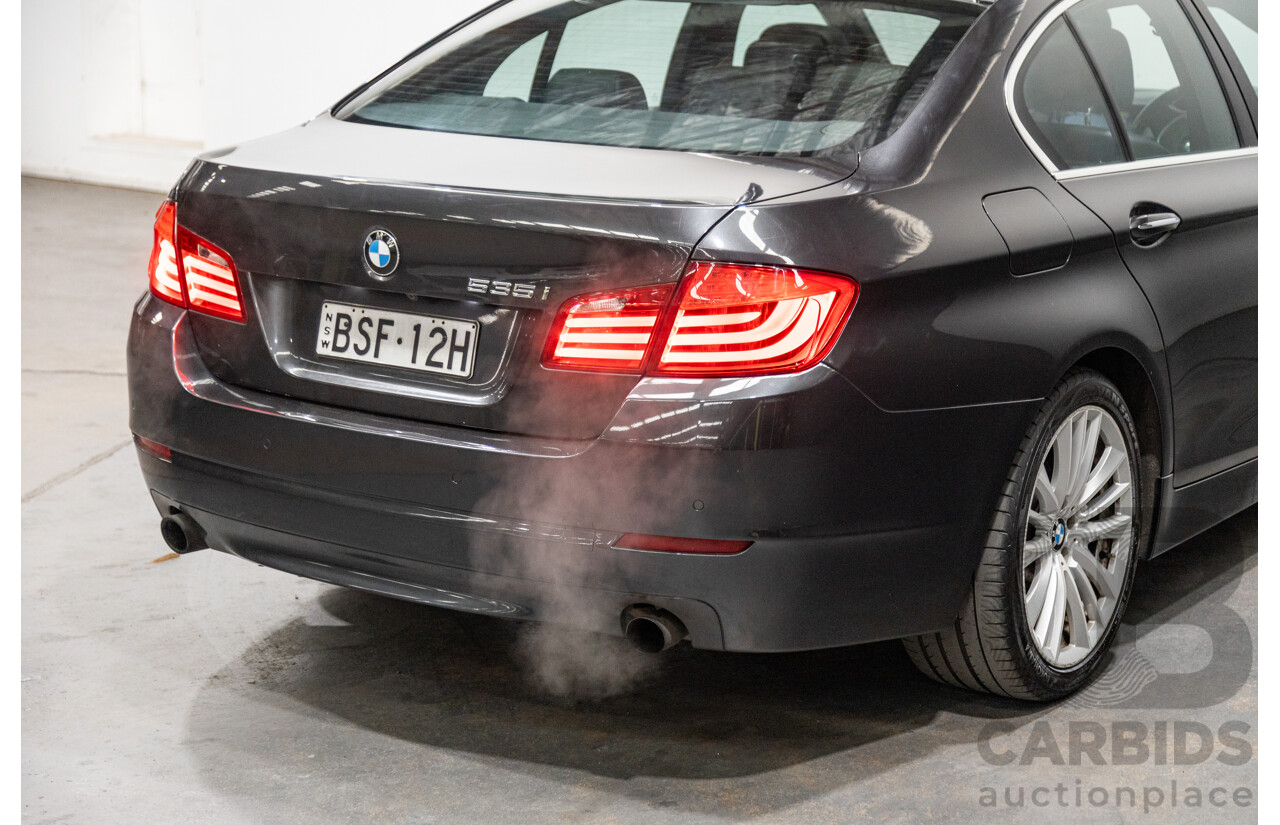 8/2010 BMW 535i F10 4d Sedan Sophisto Grey Brilliant Effect Metallic Turbo 3.0L