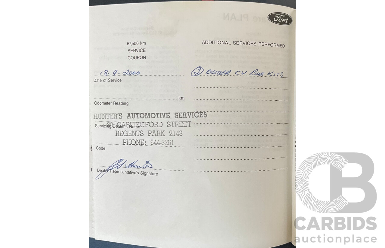 7/1990 Ford Telstar TX5 GHIA AV 5d Hatchback Jeans Blue 2.2L