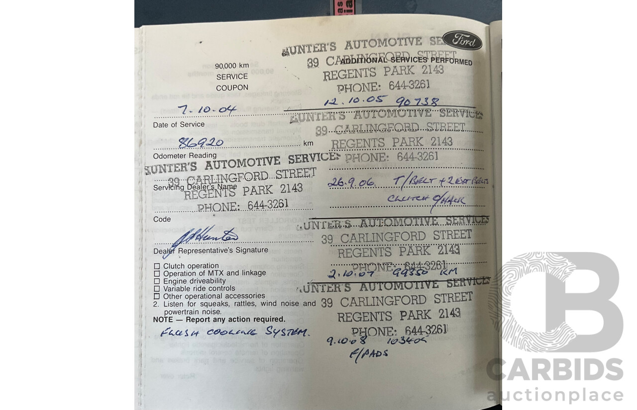 7/1990 Ford Telstar TX5 GHIA AV 5d Hatchback Jeans Blue 2.2L