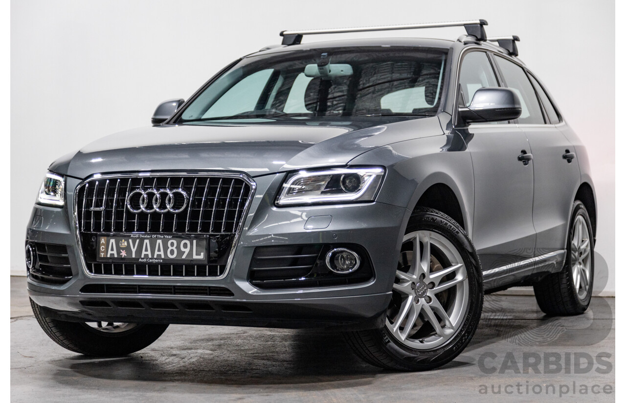 5/2014 Audi Q5 3.0 TDI Quattro (AWD) 8R MY14 4d Wagon Monsoon Grey Metallic Turbo Diesel V6 3.0L
