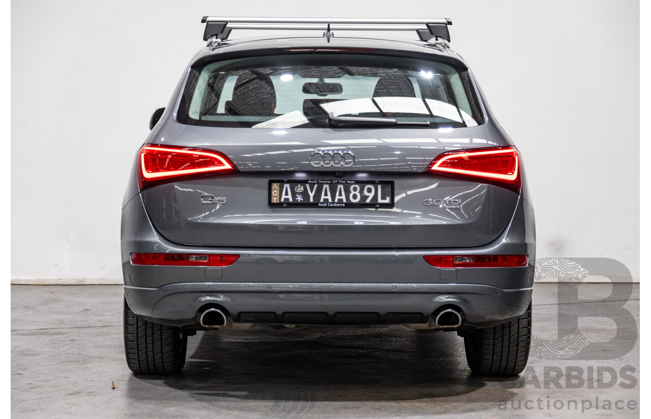 5/2014 Audi Q5 3.0 TDI Quattro (AWD) 8R MY14 4d Wagon Monsoon Grey Metallic Turbo Diesel V6 3.0L