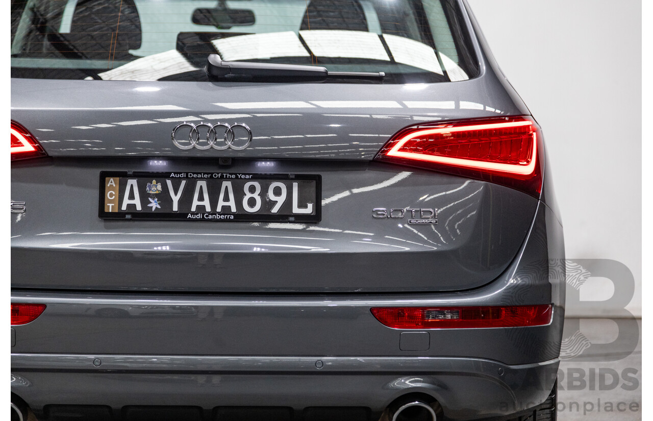 5/2014 Audi Q5 3.0 TDI Quattro (AWD) 8R MY14 4d Wagon Monsoon Grey Metallic Turbo Diesel V6 3.0L