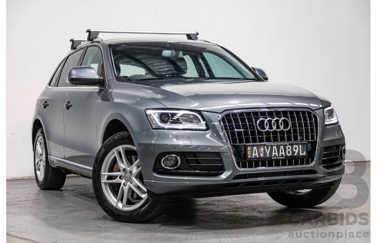 5/2014 Audi Q5 3.0 TDI Quattro (AWD) 8R MY14 4d Wagon Monsoon Grey Metallic Turbo Diesel V6 3.0L